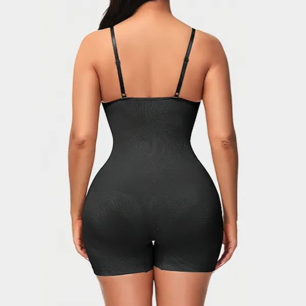 combinaison-gainante-amincissante-dos Sort slankende jumpsuit