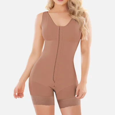 Brun slankende jumpsuit