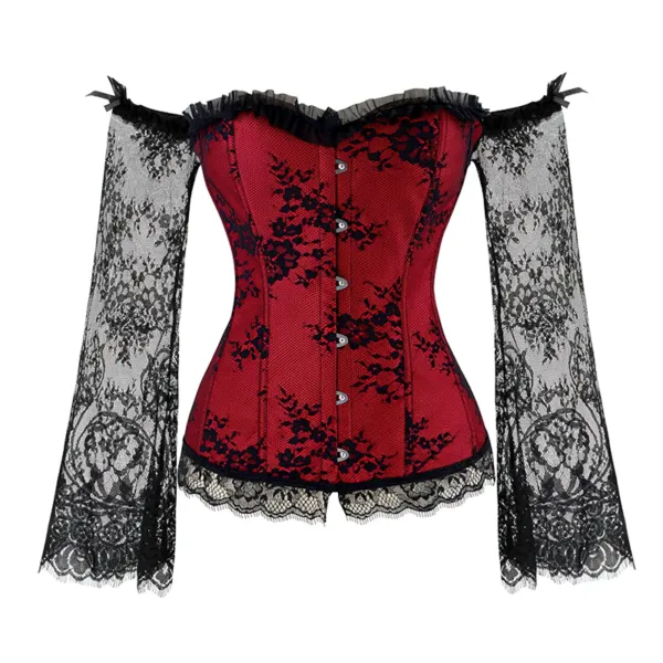 corset-dentelle-noire-et-rouge-zoom-face Sort og rødt blondekorset