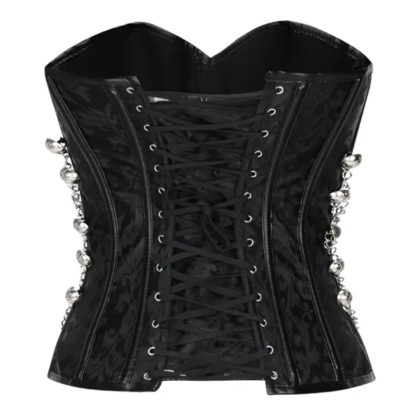 corset-noir-gothique-zoom-dos Sort gothic korset