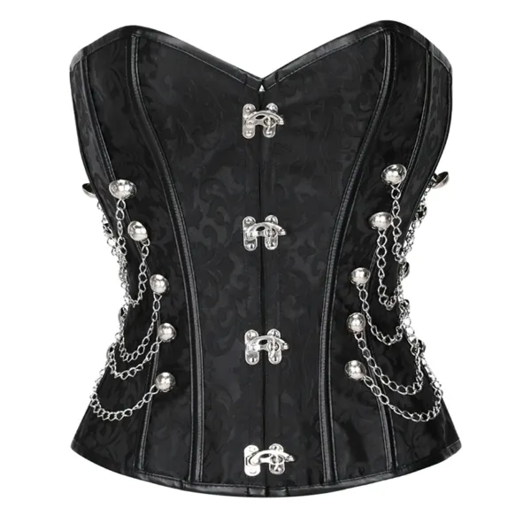 corset-noir-gothique-zoom-face Sort gothic korset
