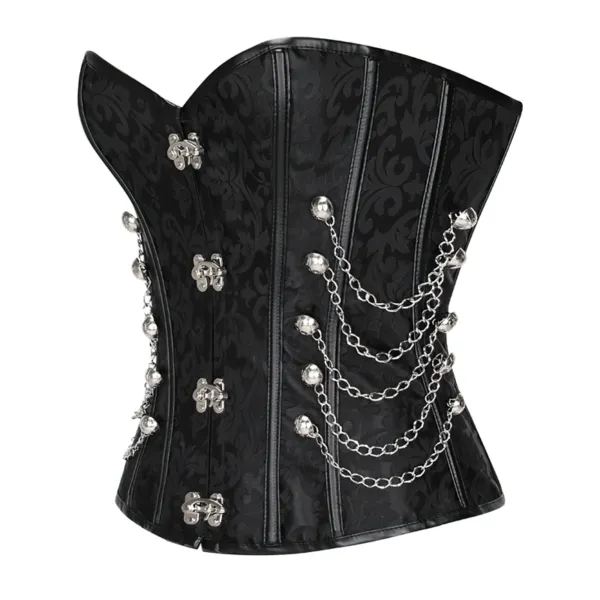 corset-noir-gothique-zoom-profil Sort gothic korset