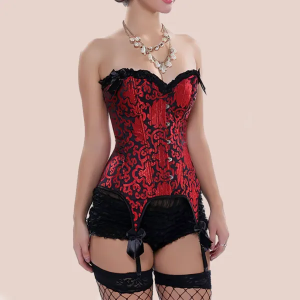 corset-porte-jarretelle-rouge-3-quarts-face Rødt og sort seler